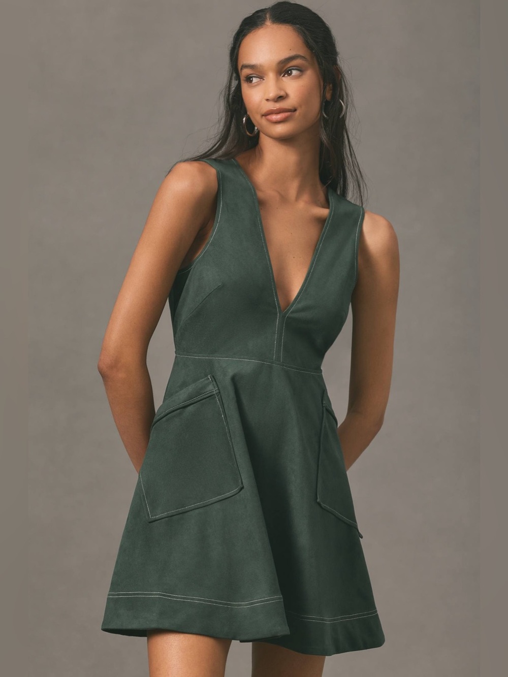Anthropologie Maeve V-Neck A-Line Mini Dress